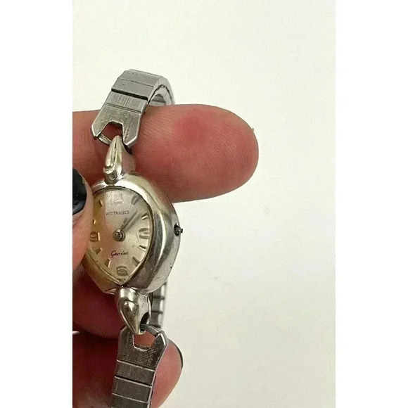 VTG Wittnauer Swiss Watch 10K RPG Bezel Stainless Steel Women's UNTESTED - Picture 9 of 16